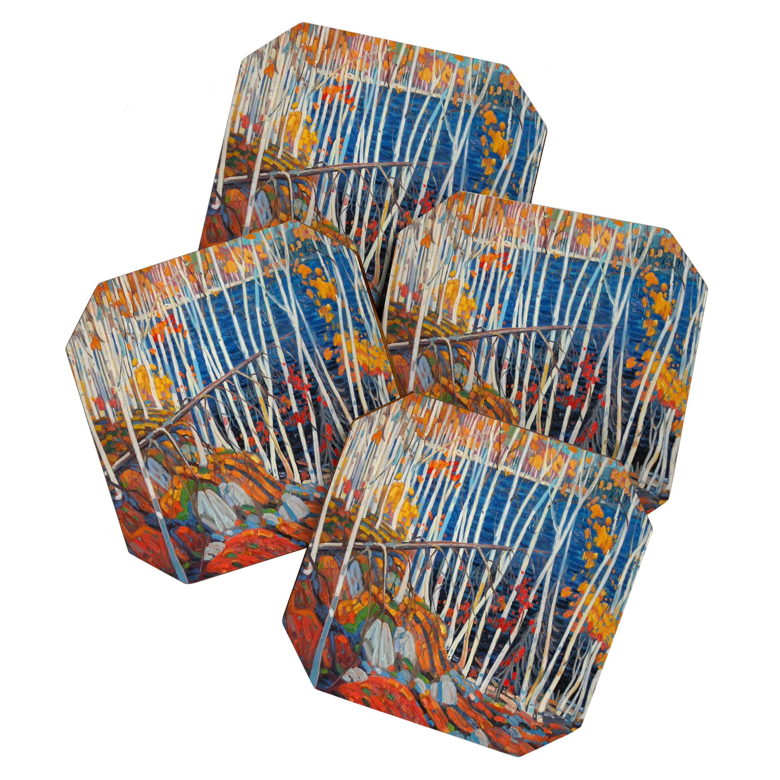 In The Northland (Group Of Seven) by Tom Thomson Canadian Landscape Art Coaster Gallery Image 1