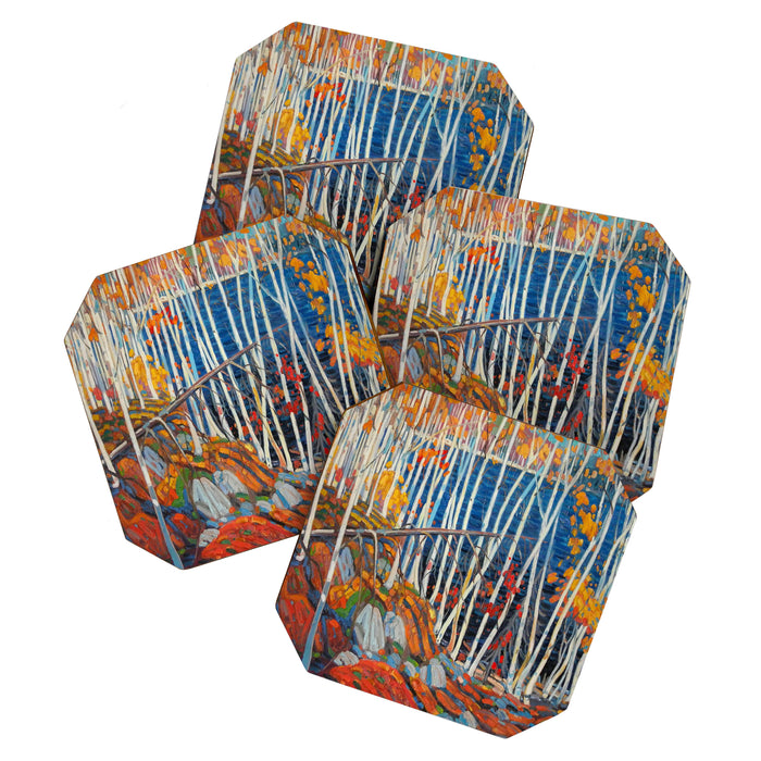 In The Northland (Group Of Seven) by Tom Thomson Canadian Landscape Art Coaster Gallery Image 1