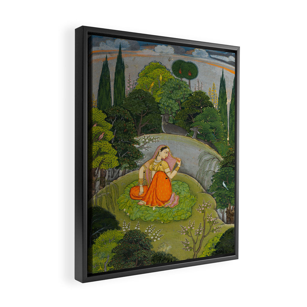 Indian Miniature Painting  Framed Canvas Print Gallery Image 2