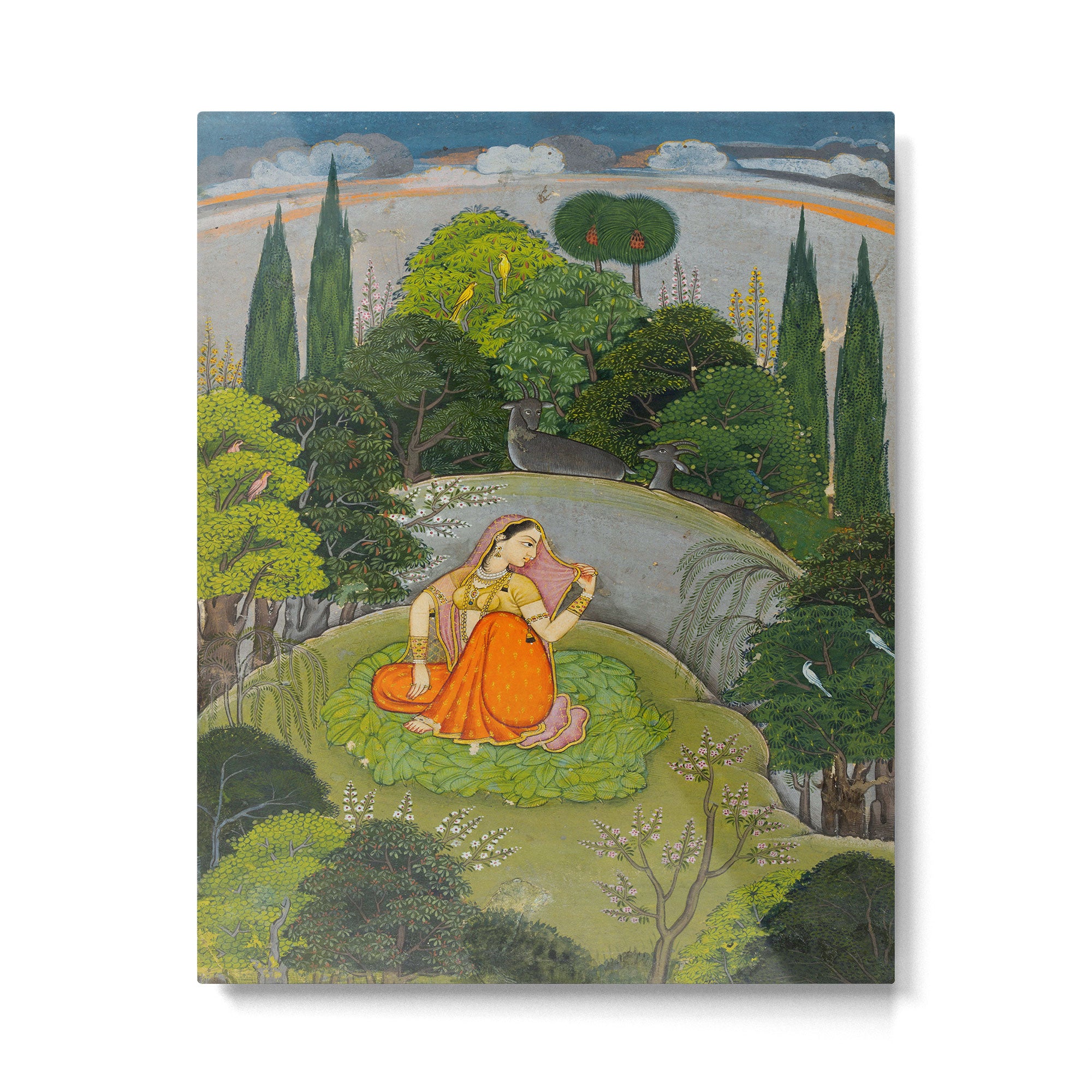 Indian Miniature Painting  Metal Print Gallery Image 4