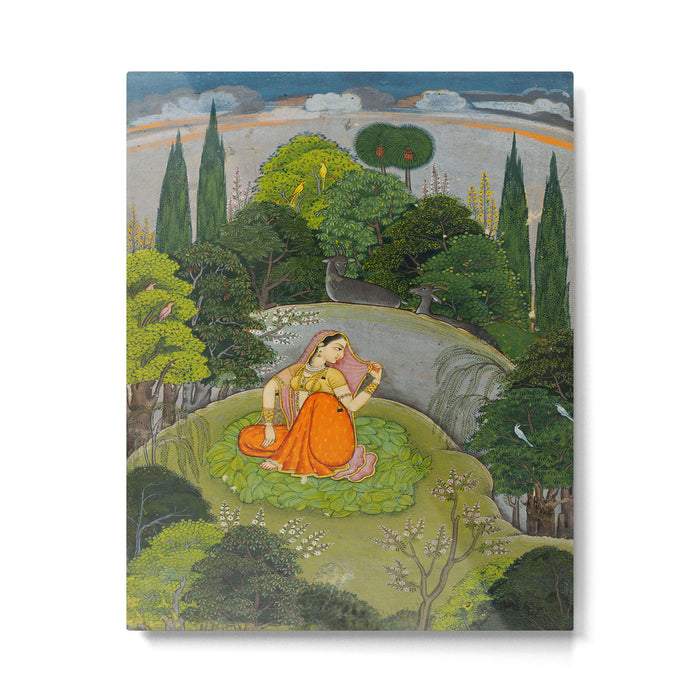 Indian Miniature Painting  Metal Print Gallery Image 1