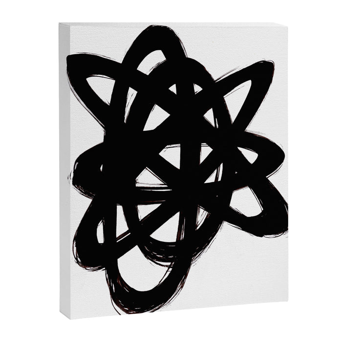 Ink Confusion White Background Canvas Print Gallery Image 1