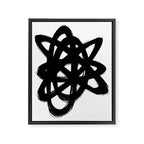 Ink Confusion White Background Framed Canvas Print Gallery Image 6