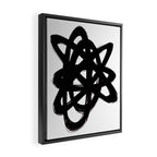 Ink Confusion White Background Framed Canvas Print Gallery Image 2