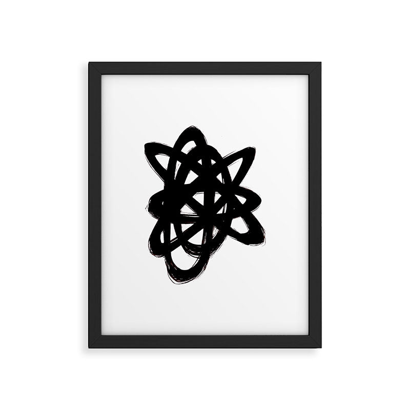 Ink Confusion White Background Framed Art Print Gallery Image 5