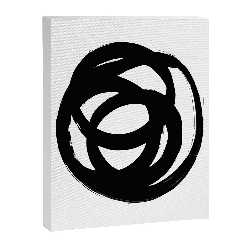 Ink Eye White Background Canvas Print Gallery Image 6