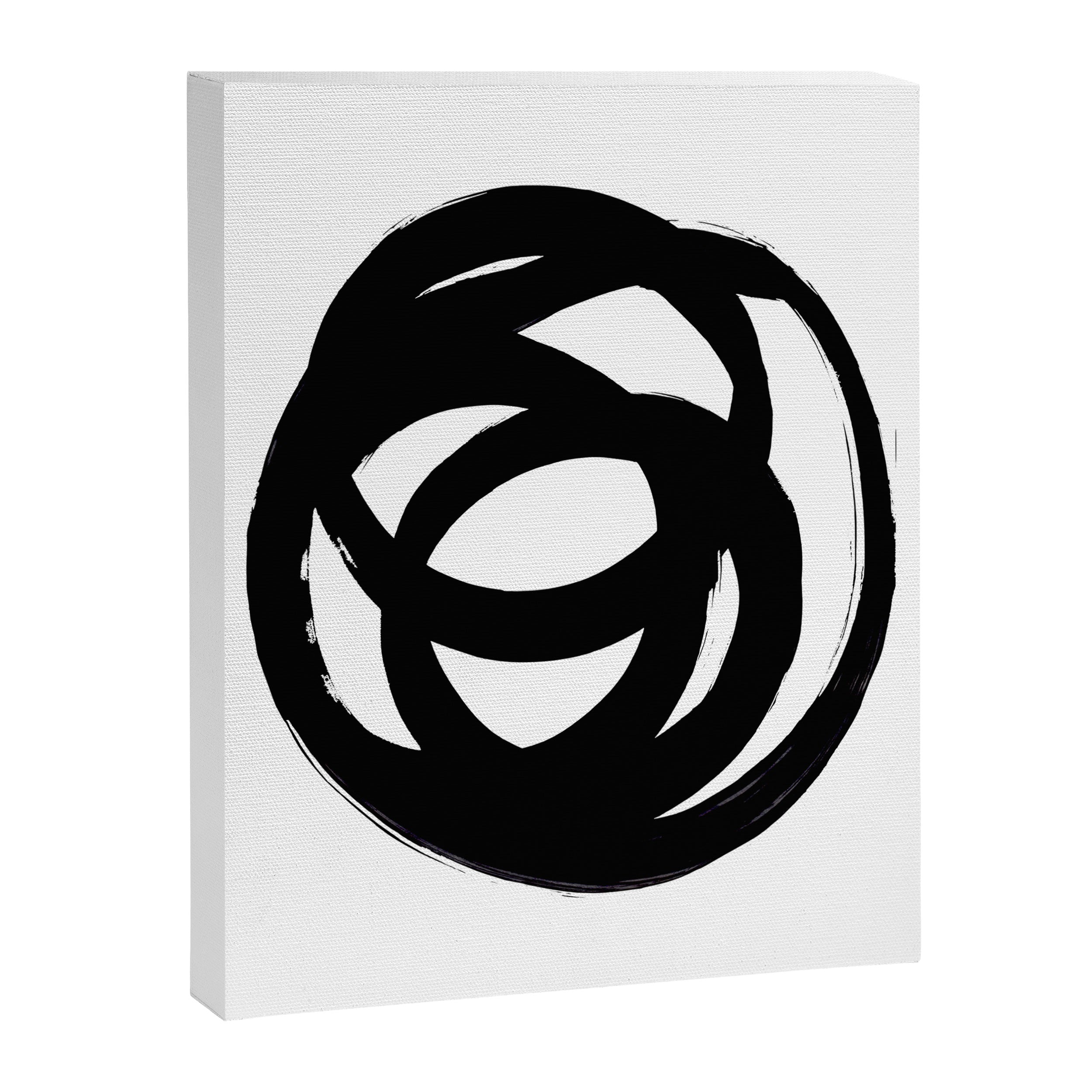 Ink Eye White Background Canvas Print Gallery Image 6