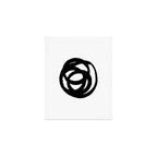 Ink Eye White Background Art Print Gallery Image 1