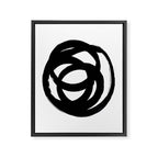 Ink Eye White Background Framed Canvas Print Gallery Image 6