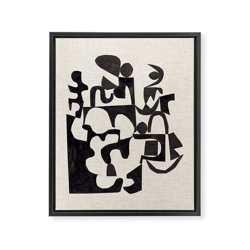 Ink Labyrinth Framed Canvas Print Gallery Image 6