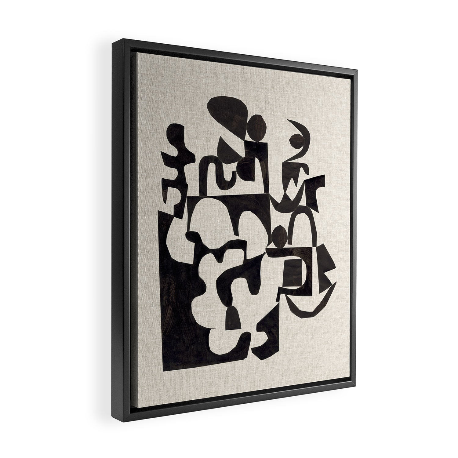 Ink Labyrinth Framed Canvas Print Gallery Image 2