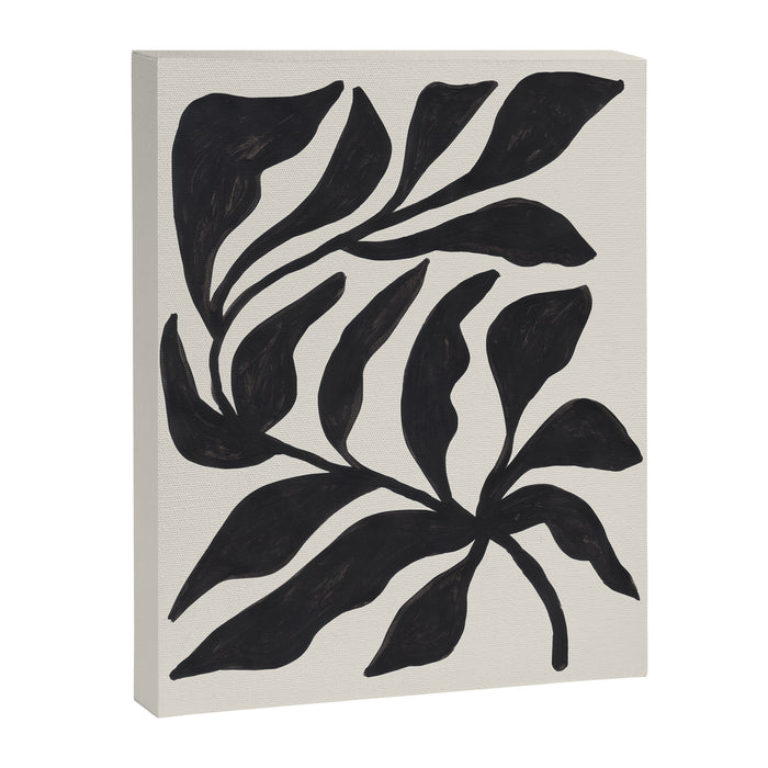 Ink Palm Plant Fossil Canvas Print Gallery Image 1