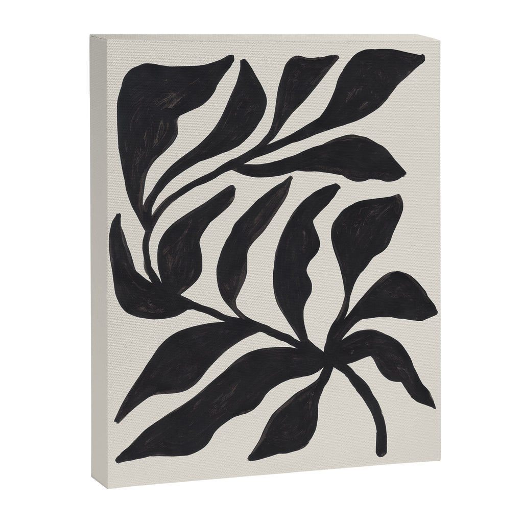 Ink Palm Plant Fossil Canvas Print Gallery Image 6