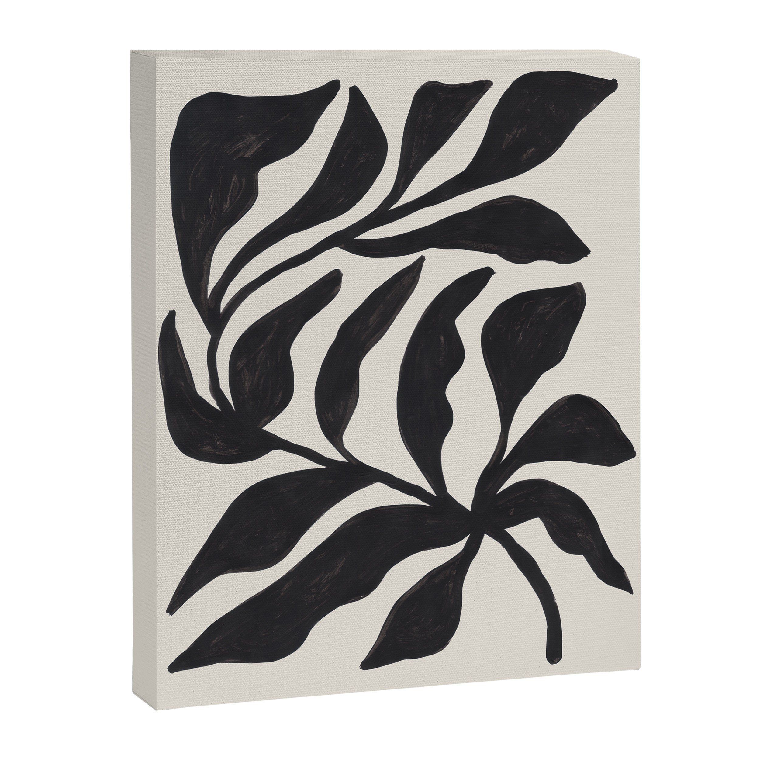 Ink Palm Plant Fossil Canvas Print Gallery Image 6