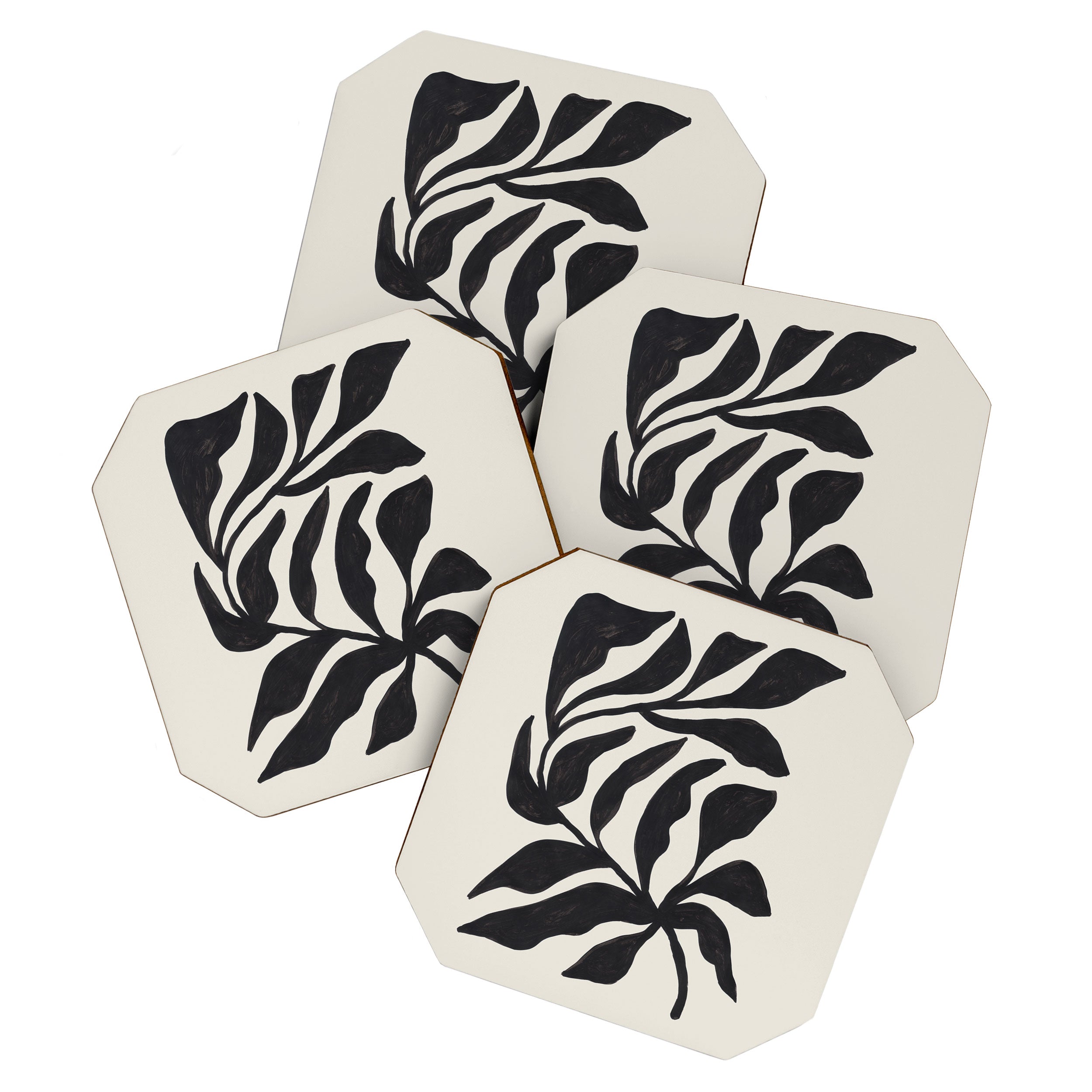 Ink Palm Plant Fossil Coaster Gallery Image 1