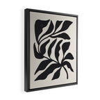 Ink Palm Plant Fossil Framed Canvas Print Gallery Image 2