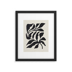 Ink Palm Plant Fossil Framed Art Print Gallery Image 5