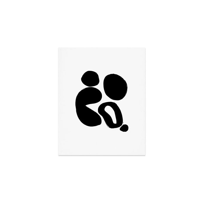 Ink Pond White Background Art Print Gallery Image 1