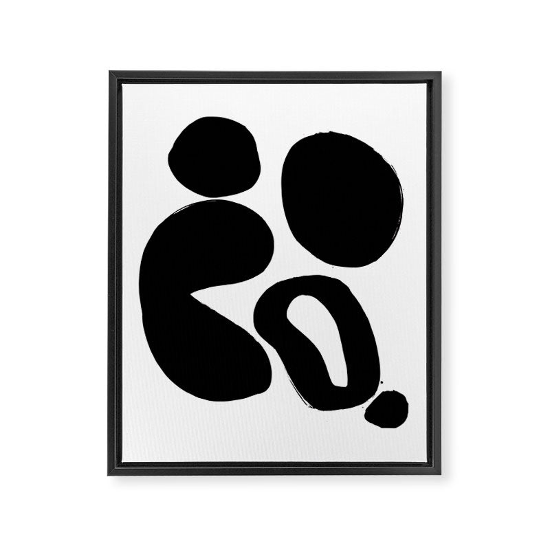 Ink Pond White Background Framed Canvas Print Gallery Image 6