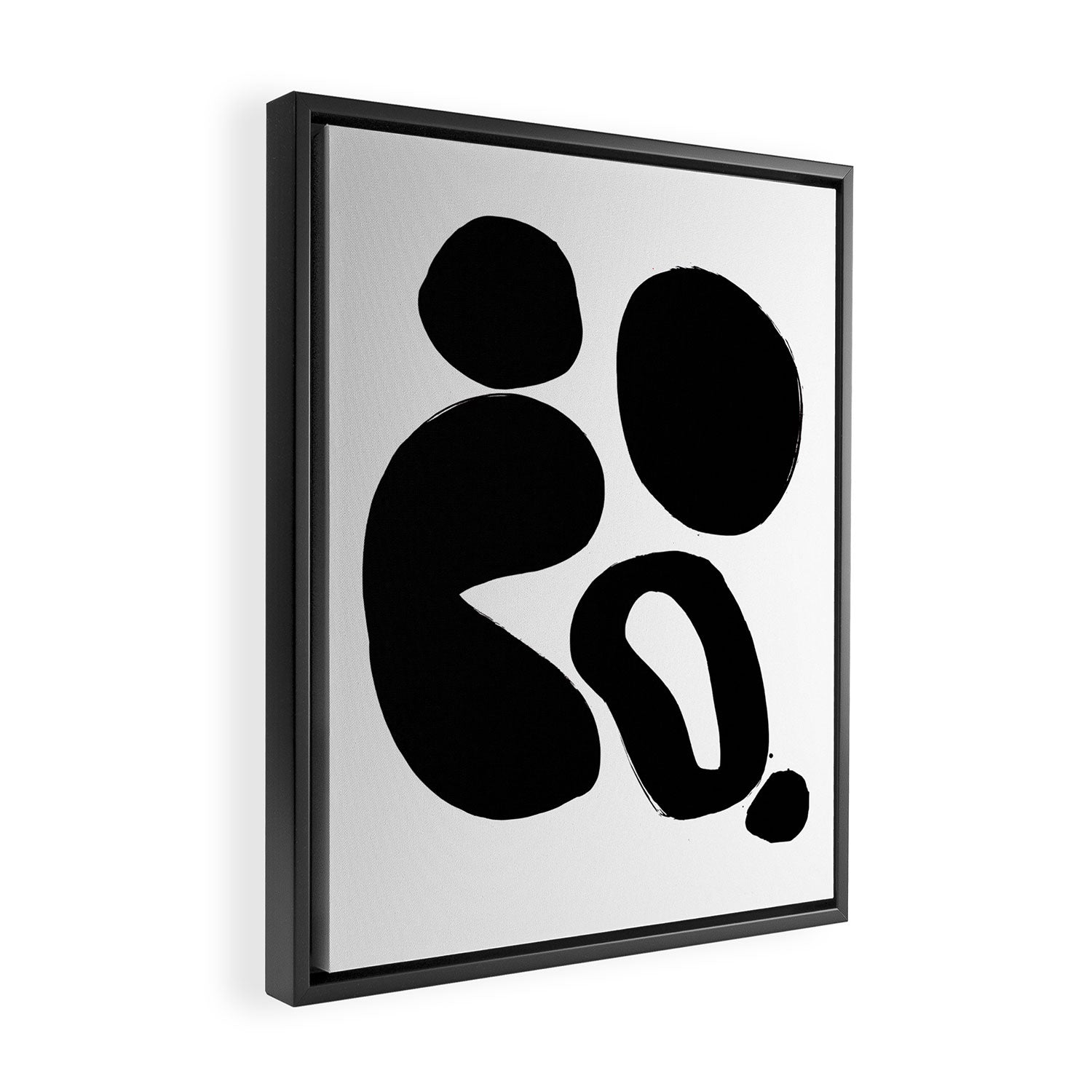 Ink Pond White Background Framed Canvas Print Gallery Image 2