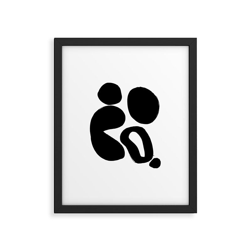 Ink Pond White Background Framed Art Print Gallery Image 5