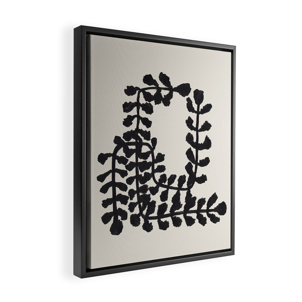 Ink Vine  Framed Canvas Print Gallery Image 2