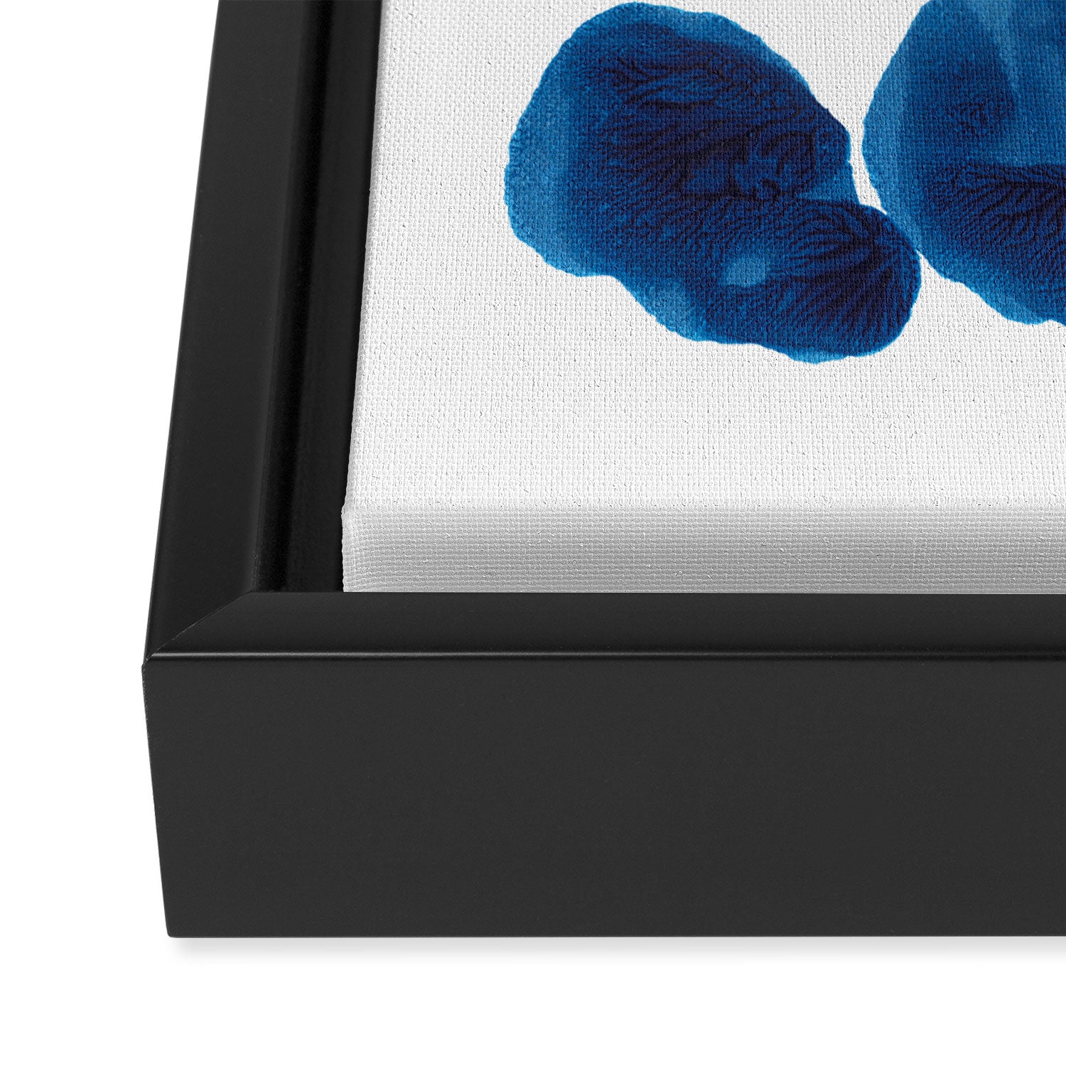 Inkblot Bunny Blue Inkblot Rorschach Test Framed Canvas Print Gallery Image 3