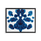 Inkblot Bunny Blue Inkblot Rorschach Test Framed Canvas Print Gallery Image 2