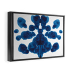 Inkblot Bunny Blue Inkblot Rorschach Test Framed Canvas Print Gallery Image 6