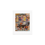 Iskandar (Alexander) builds a wall against Gog and Magog Islamic Antique Art Art Print Gallery Image 1