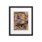 Iskandar (Alexander) builds a wall against Gog and Magog Islamic Antique Art Framed Art Print Gallery Image 5