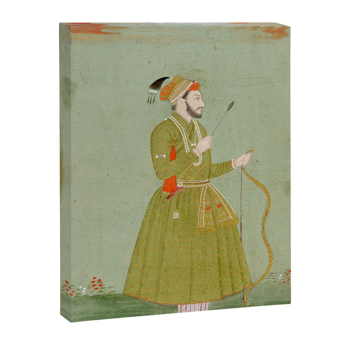 Jahangir's Son Antique Indian Miniature Painted Illustration Canvas Print Gallery Image 1