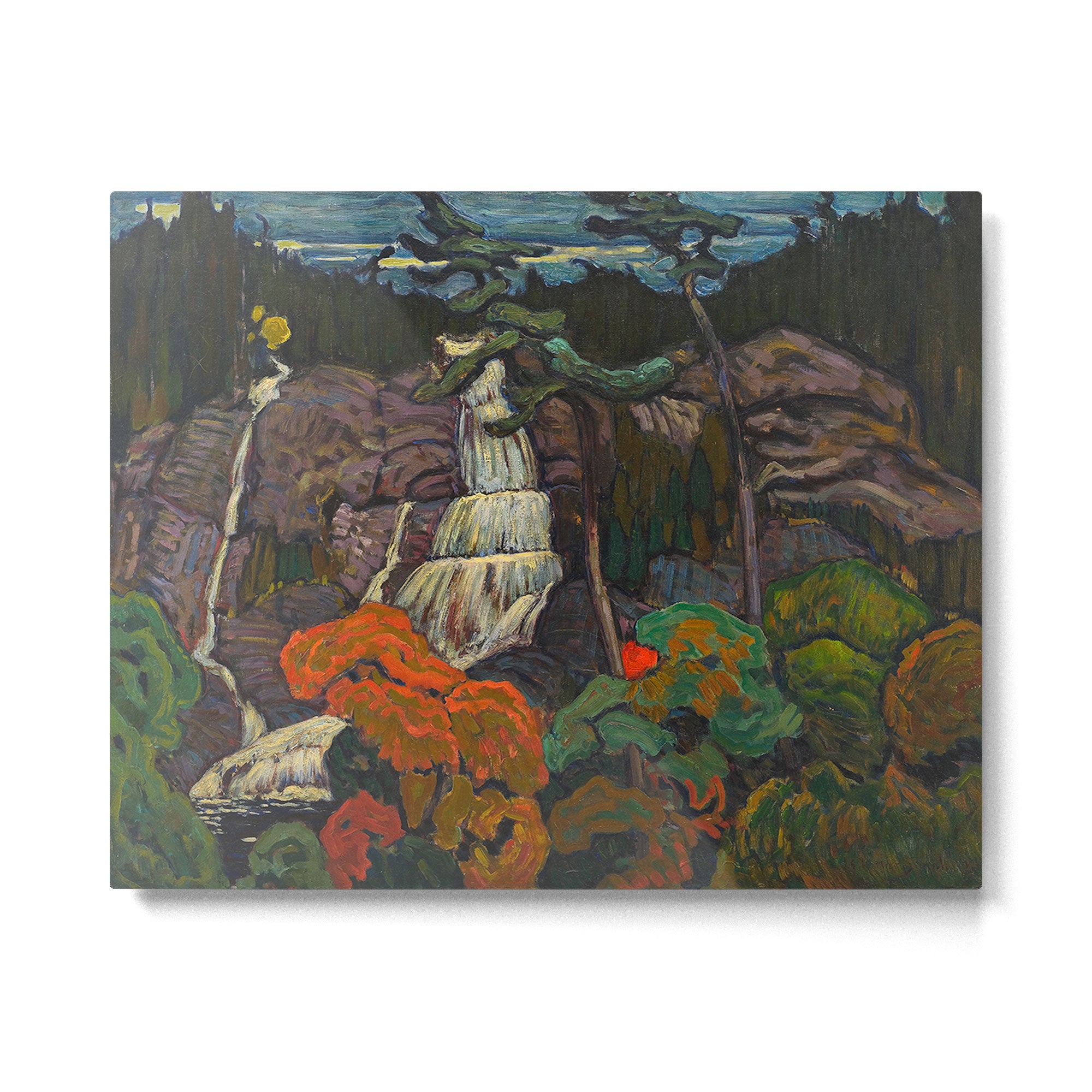 J.E.H. Macdonald Algoma Waterfall, 1920, McMichael Canadian Art Collection Metal Print Gallery Image 4