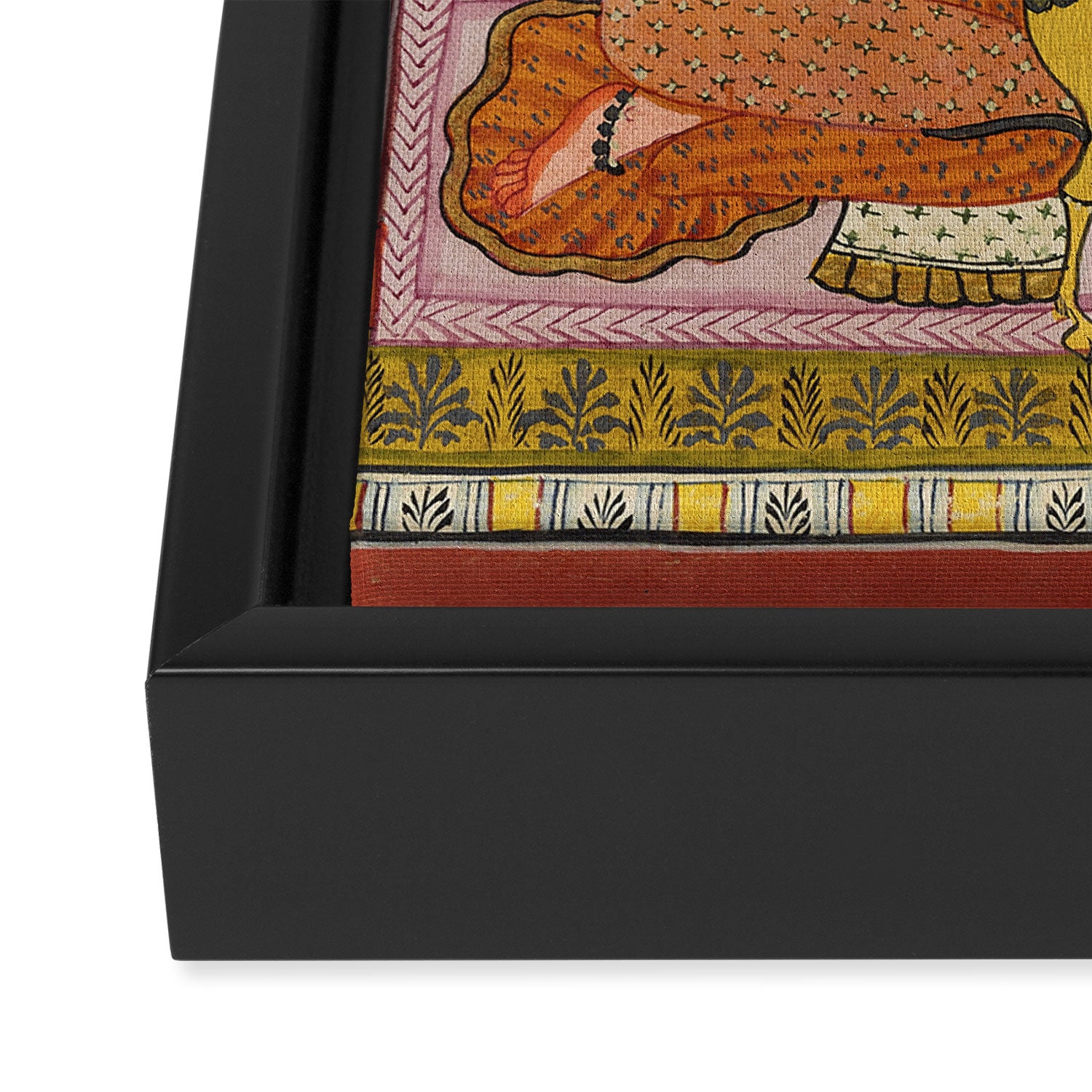 Kaccheli Ragini, from a Ragamala Antique Indian Painted Illustration  Framed Canvas Print Gallery Image 3