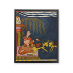 Kaccheli Ragini, from a Ragamala Antique Indian Painted Illustration  Framed Canvas Print Gallery Image 8