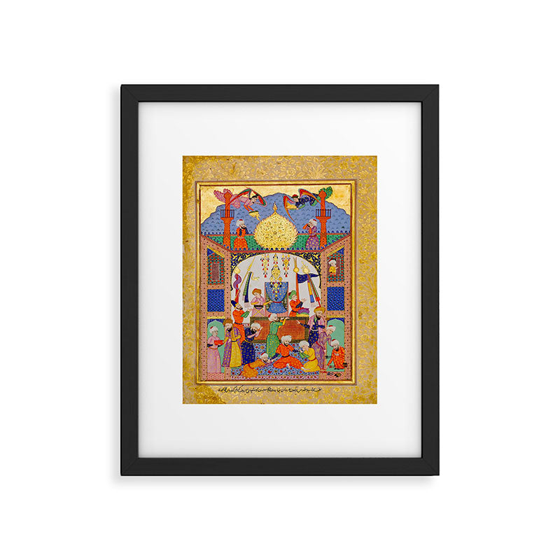  Karkhi, porter at the tomb of Imam Riza, being honoured Islamic Antique Art  Framed Art Print Gallery Image 5