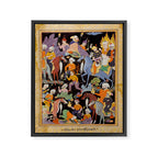 Khidr and Elias discovering the water of life, watched by Alexander Antique Islamic Art  Framed Canvas Print Gallery Image 6