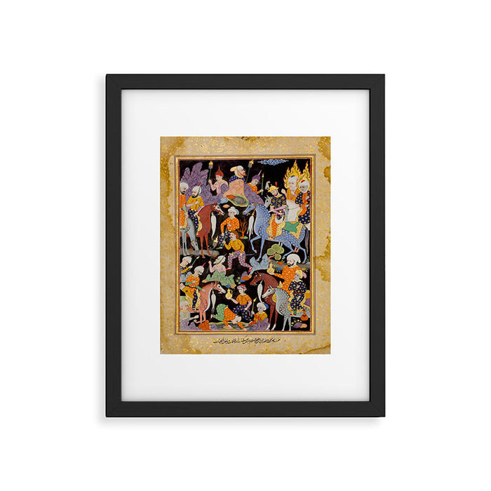 Khidr and Elias discovering the water of life, watched by Alexander Antique Islamic Art  Framed Art Print Gallery Image 1