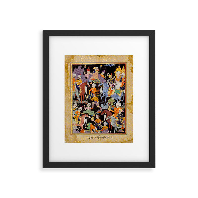Khidr and Elias discovering the water of life, watched by Alexander Antique Islamic Art  Framed Art Print Gallery Image 5