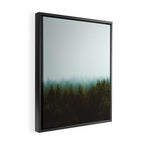 Landscape Pine Forest Green Evergreen Trees Minimalist Simple Landscape Framed Canvas Print Gallery Image 2