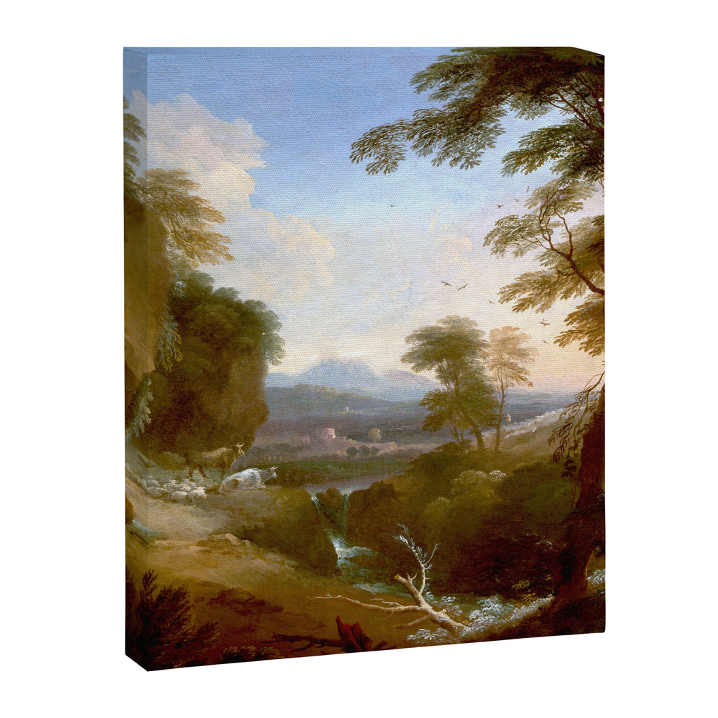 Landscape with Distant Mountains by Adriaen Van Diest Landscape Oil Painting Canvas Print Gallery Image 8