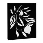 Lemon Tree In Black  Canvas Print Gallery Image 6