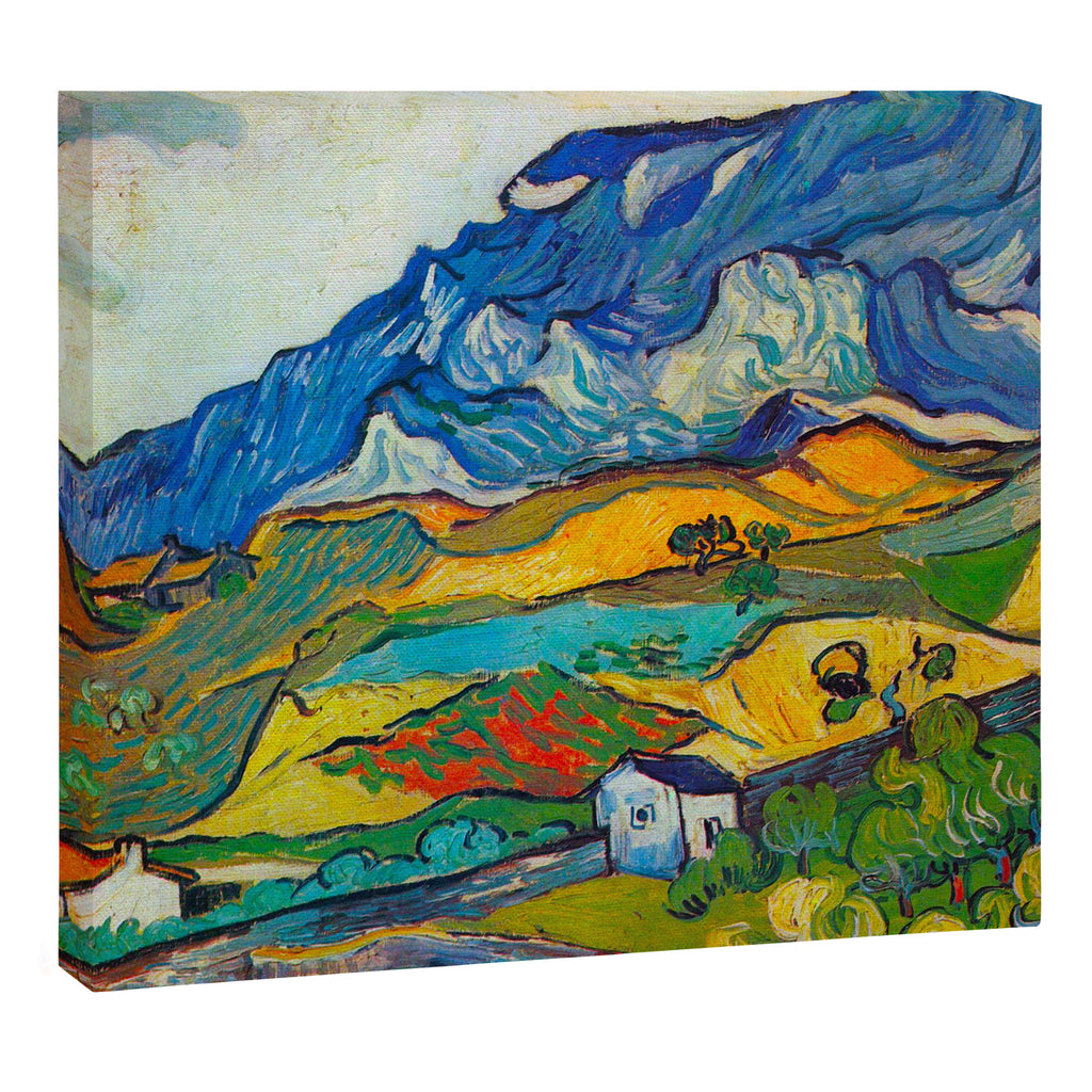 Les Alpilles, Mountain Landscape near South Reme Vincent van Gogh 1889 Canvas Print Gallery Image 3