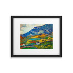 Les Alpilles, Mountain Landscape near South Reme Vincent van Gogh 1889 Framed Art Print Gallery Image 5