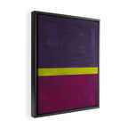 Lime Mauve  Framed Canvas Print Gallery Image 2