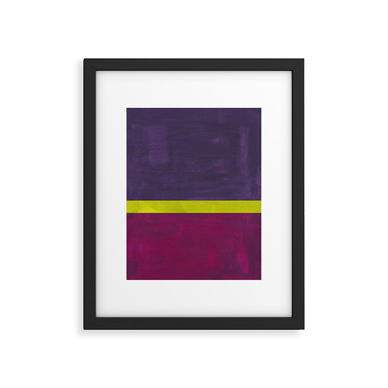 Lime Mauve  Framed Art Print Gallery Image 5