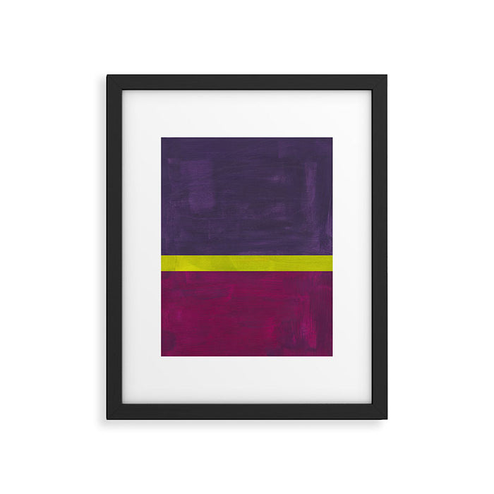 Lime Mauve  Framed Art Print Gallery Image 1