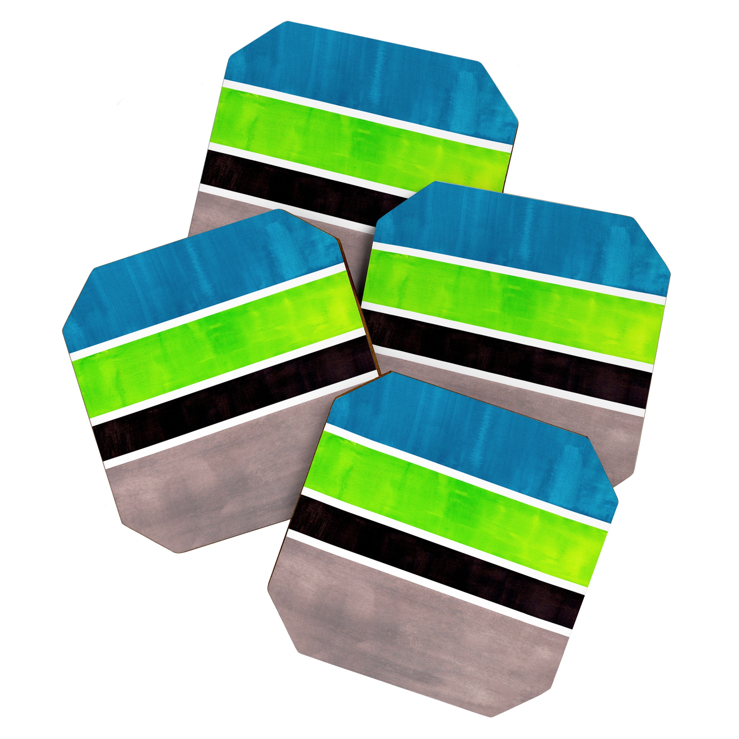 Lime Turquoise Coldfield Coaster Gallery Image 1