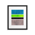 Lime Turquoise Coldfield Framed Art Print Gallery Image 5
