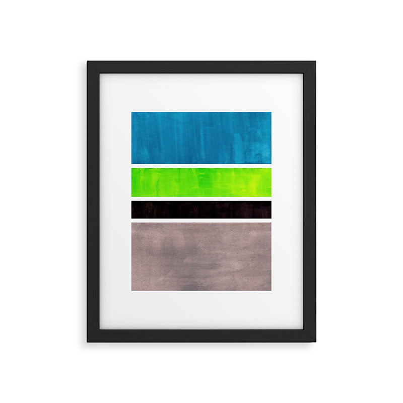 Lime Turquoise Coldfield Framed Art Print Gallery Image 5